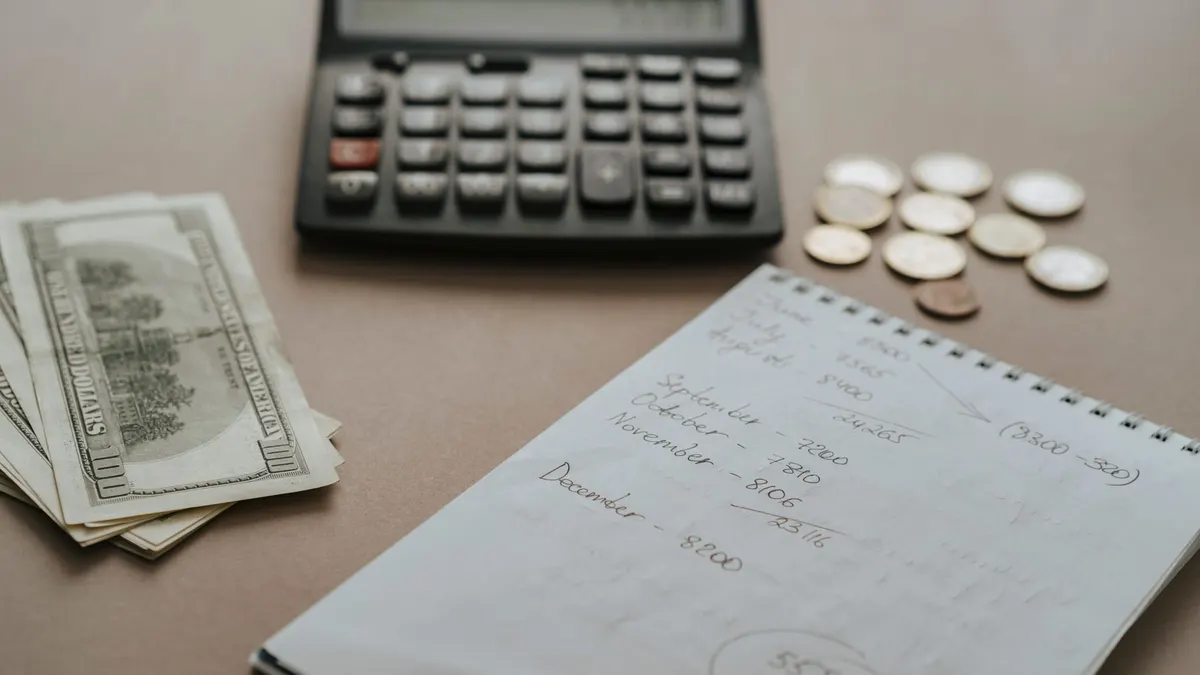 A notebook and pen on a table